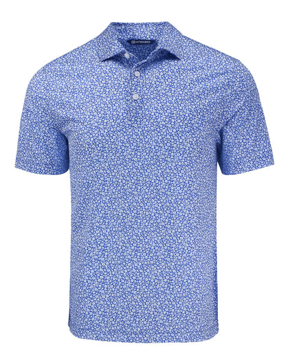 Cutter & Buck Pike Recycled Flora Print Mens Polo