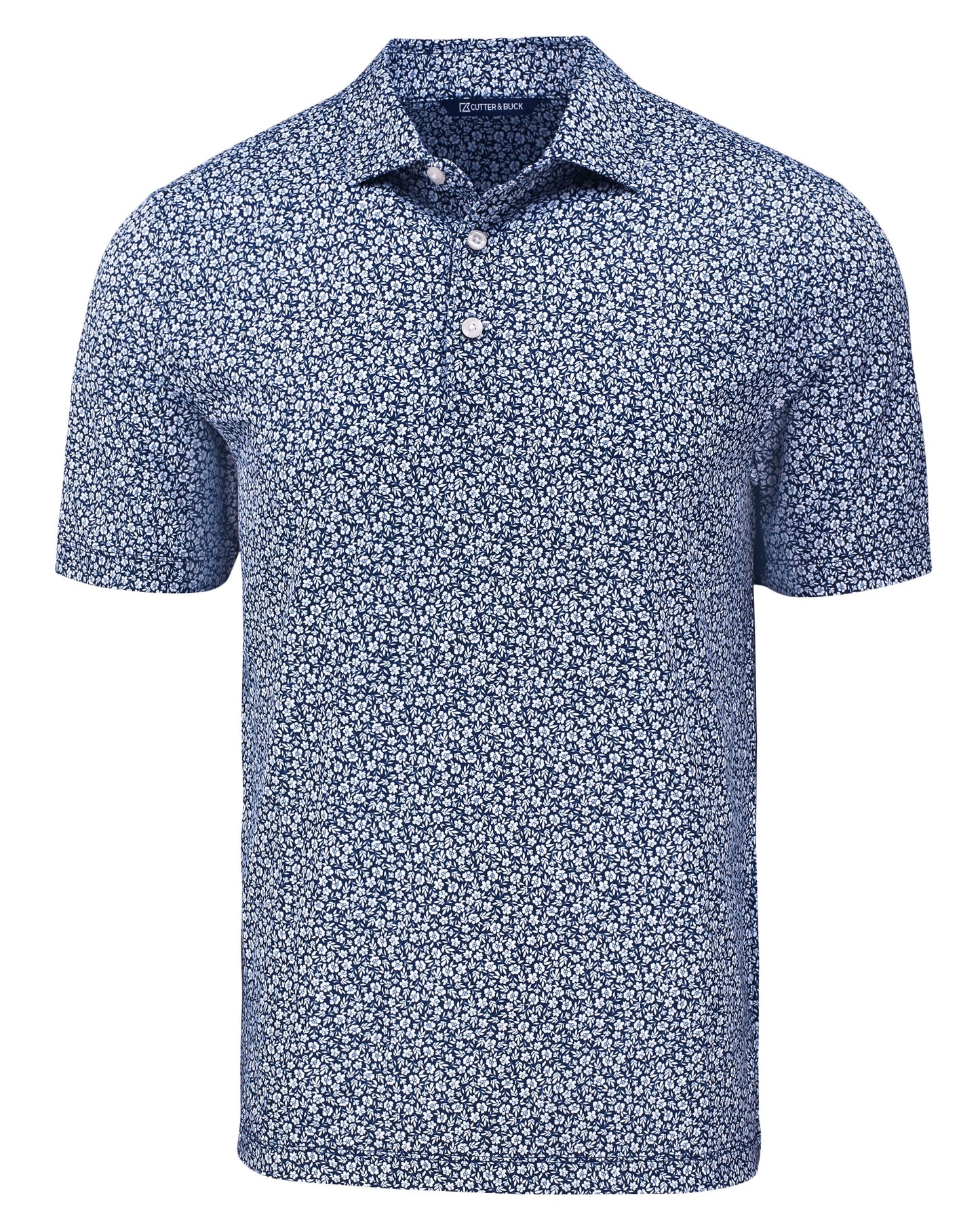 Cutter & Buck Pike Recycled Flora Print Mens Polo
