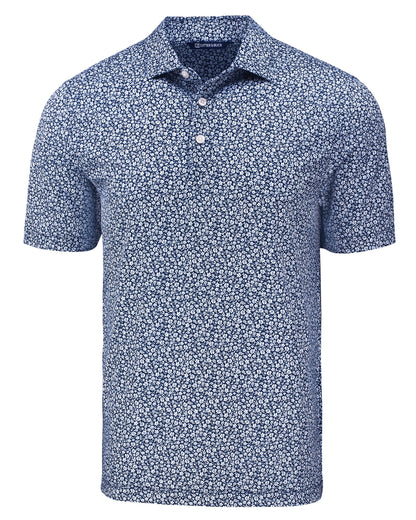 Cutter & Buck Pike Recycled Flora Print Mens Polo