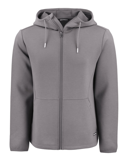 Cutter & Buck Roam Recycled Buttery-Soft Knit Mens Full Zip Hooded Jacket