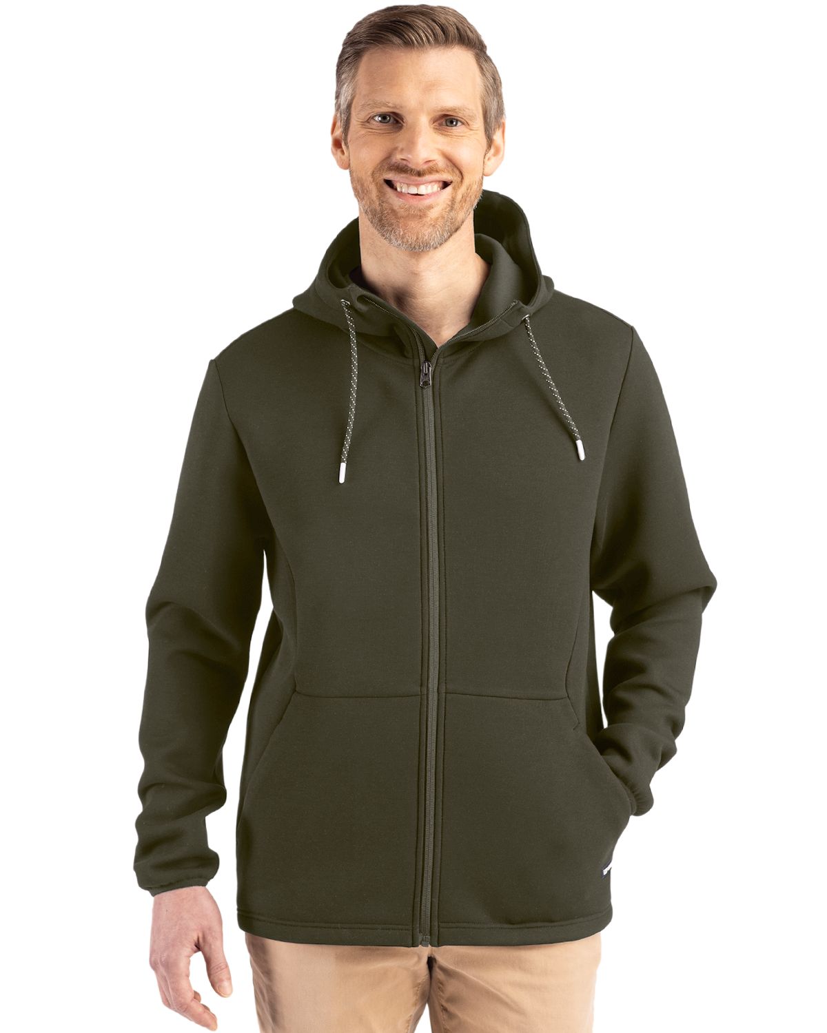 Cutter & Buck Roam Epic Comfort Recycled Mens Full Zip Hooded Jacket - MCK01345