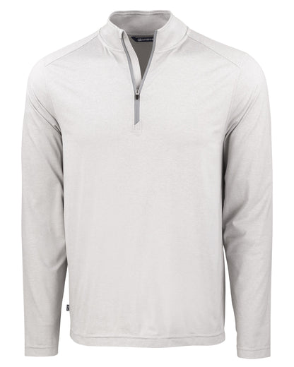 Cutter & Buck Coastline Recycled Double Peached Mens Quarter Zip Pullover
