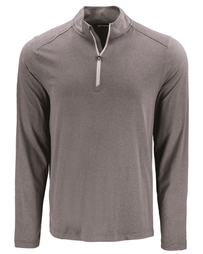 Cutter & Buck Coastline Recycled Double Peached Mens Quarter Zip Pullover