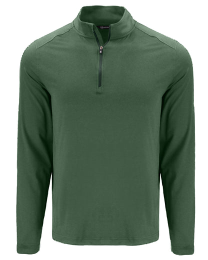 Cutter & Buck Coastline Recycled Double Peached Mens Quarter Zip Pullover