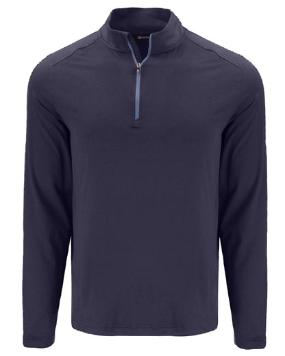 Cutter & Buck Coastline Recycled Double Peached Mens Quarter Zip Pullover