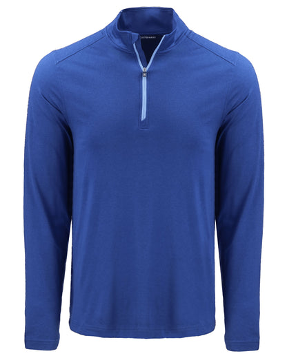 Cutter & Buck Coastline Recycled Double Peached Mens Quarter Zip Pullover