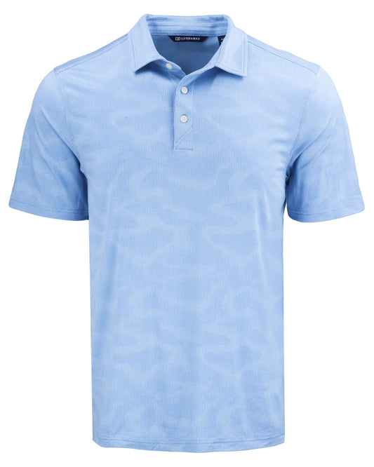 Cutter & Buck Coastline Recycled Double Peached Camo Print Mens Polo