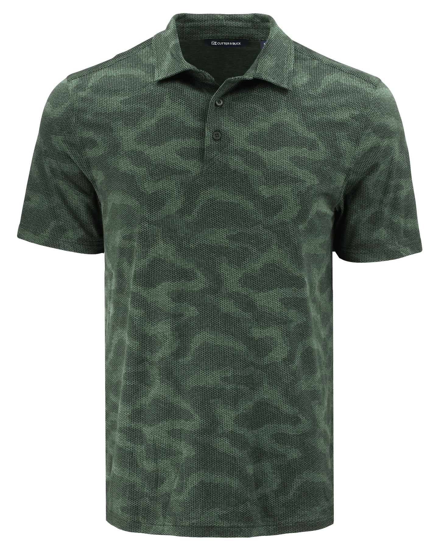 Cutter & Buck Coastline Recycled Double Peached Camo Print Mens Polo