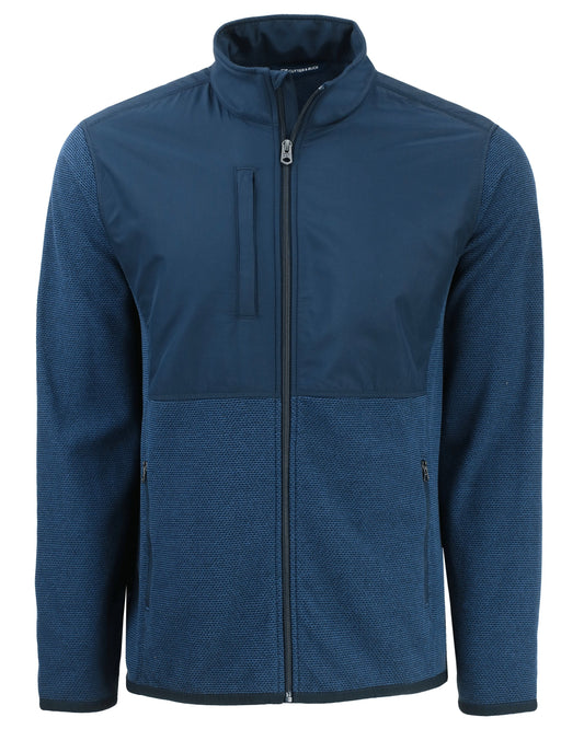 Cutter & Buck Hunts Point Recycled Fleece Mens Hybrid Full Zip Jacket
