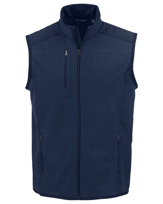 Cutter & Buck Hunts Point Recycled Fleece Mens Hybrid Full Zip Vest