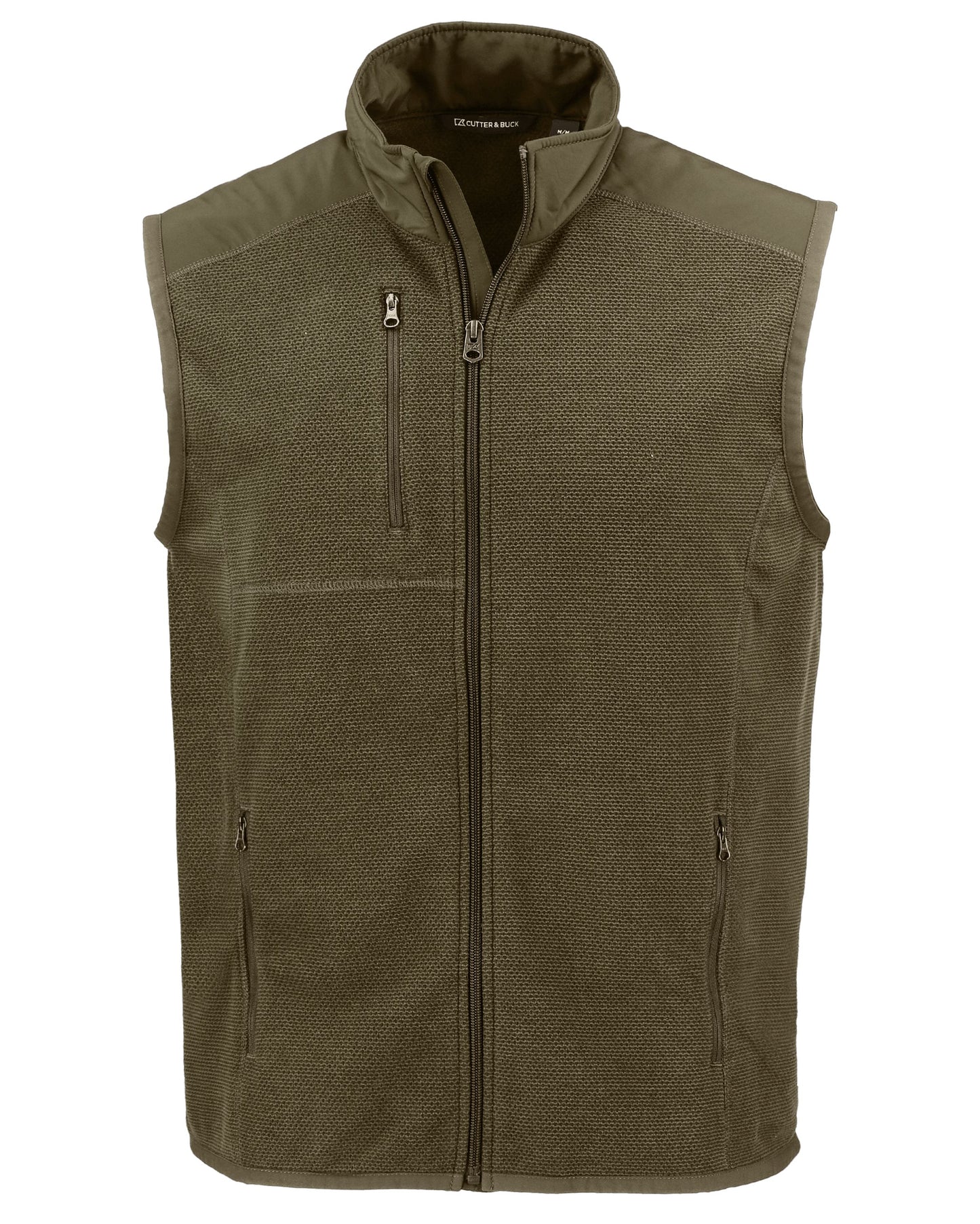 Cutter & Buck Hunts Point Recycled Fleece Mens Hybrid Full Zip Vest