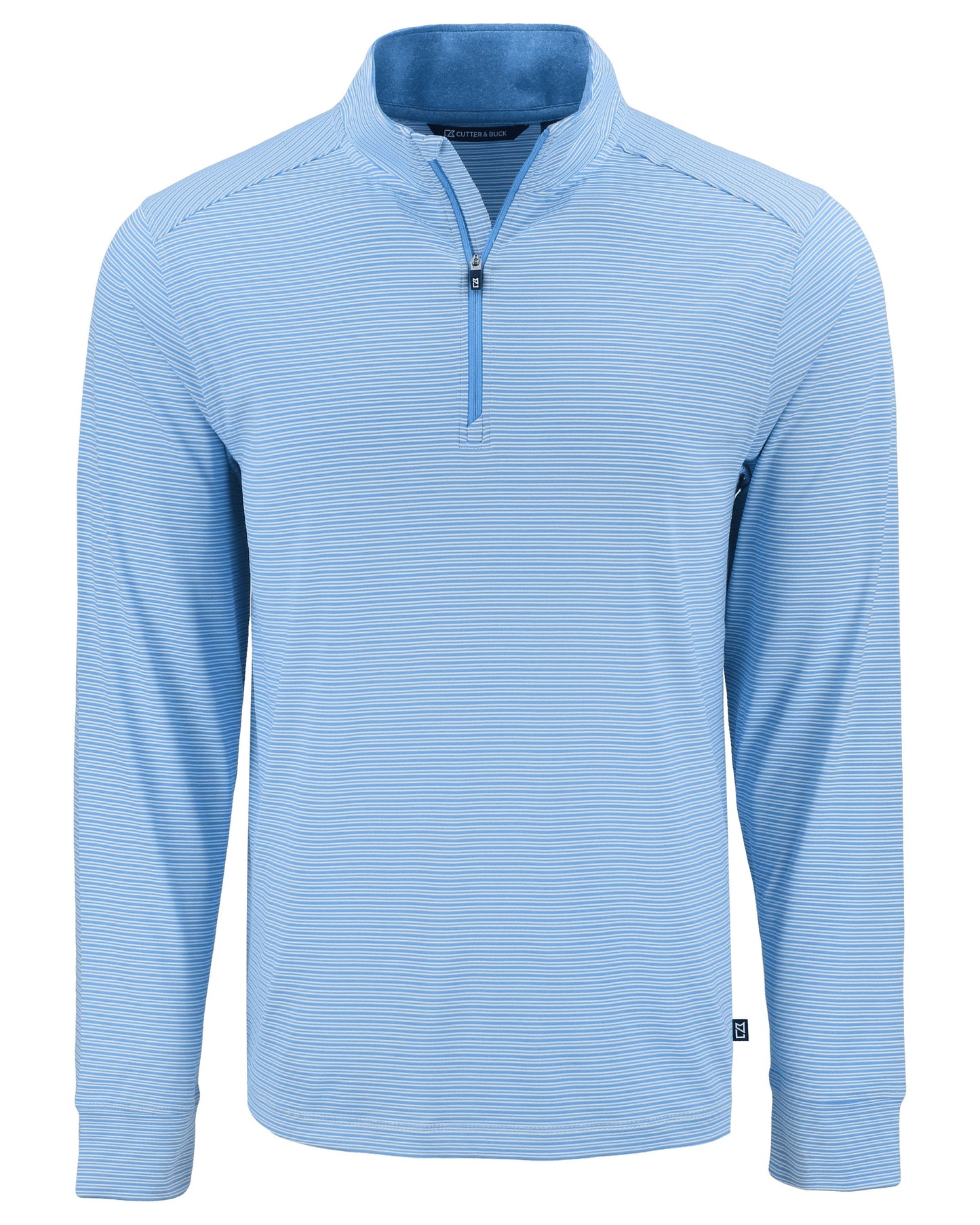 Cutter & Buck Forge Recycled Double Stripe Four-Way Stretch Mens Quarter Zip Pullover