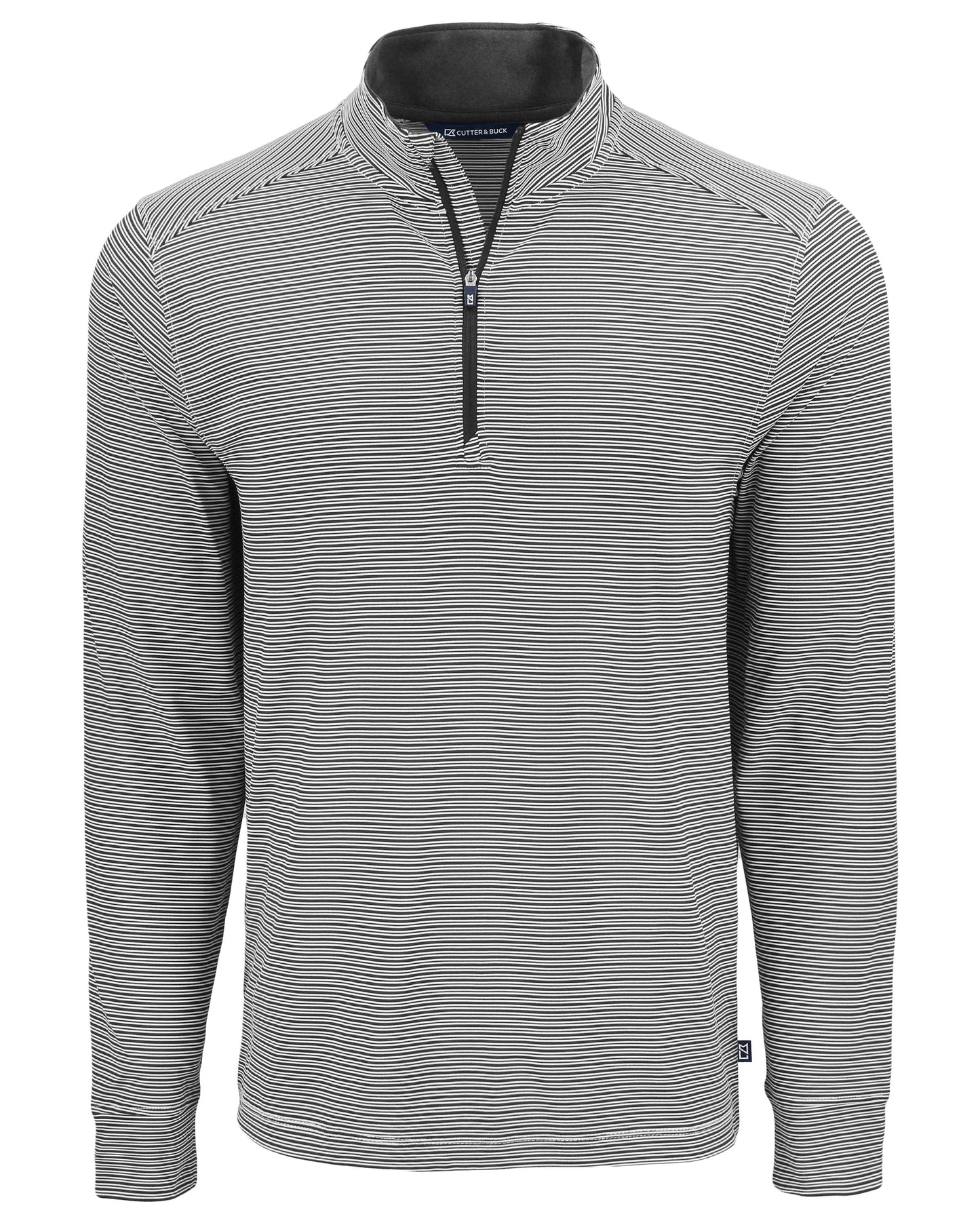Cutter & Buck Forge Recycled Double Stripe Four-Way Stretch Mens Quarter Zip Pullover