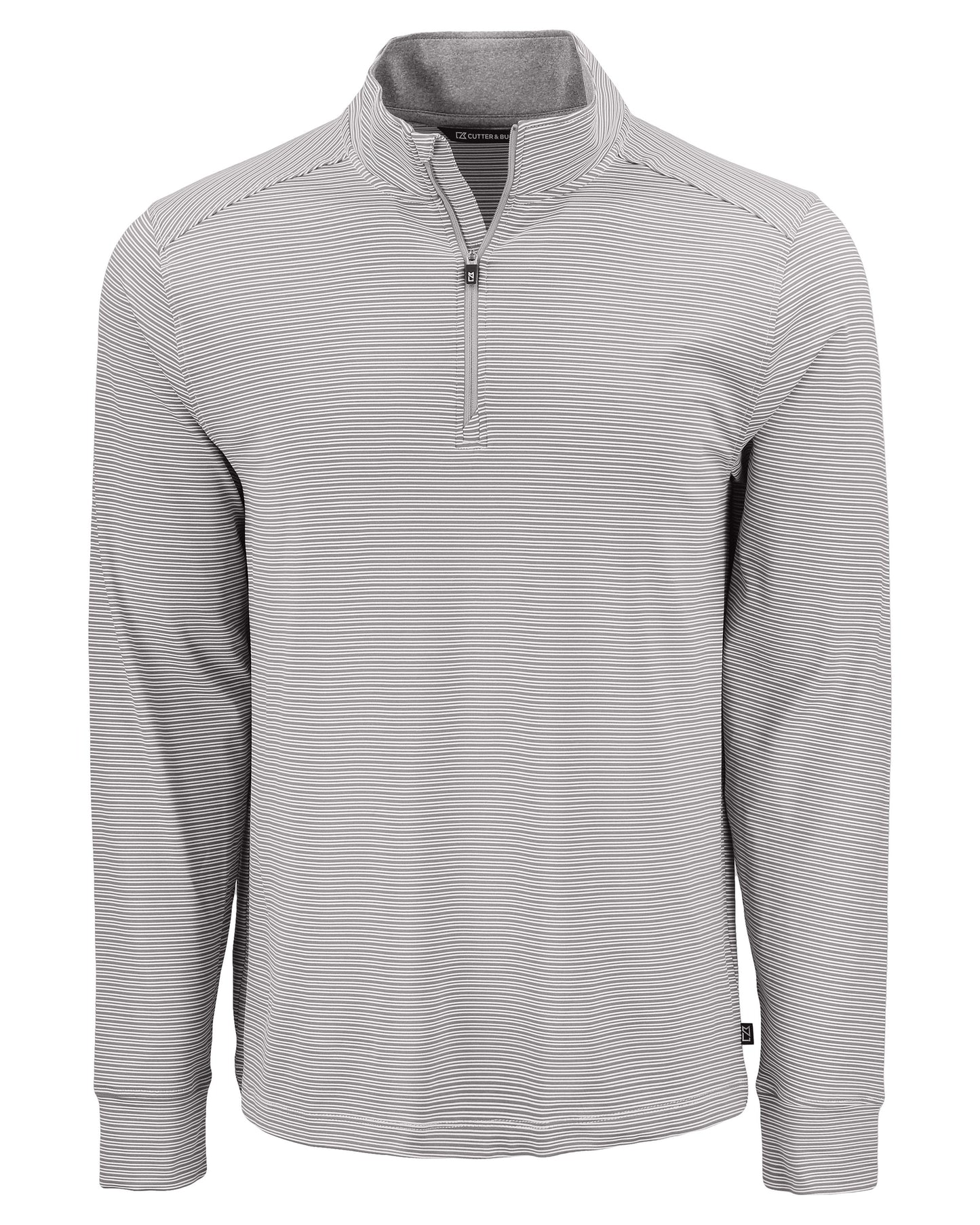 Cutter & Buck Forge Recycled Double Stripe Four-Way Stretch Mens Quarter Zip Pullover
