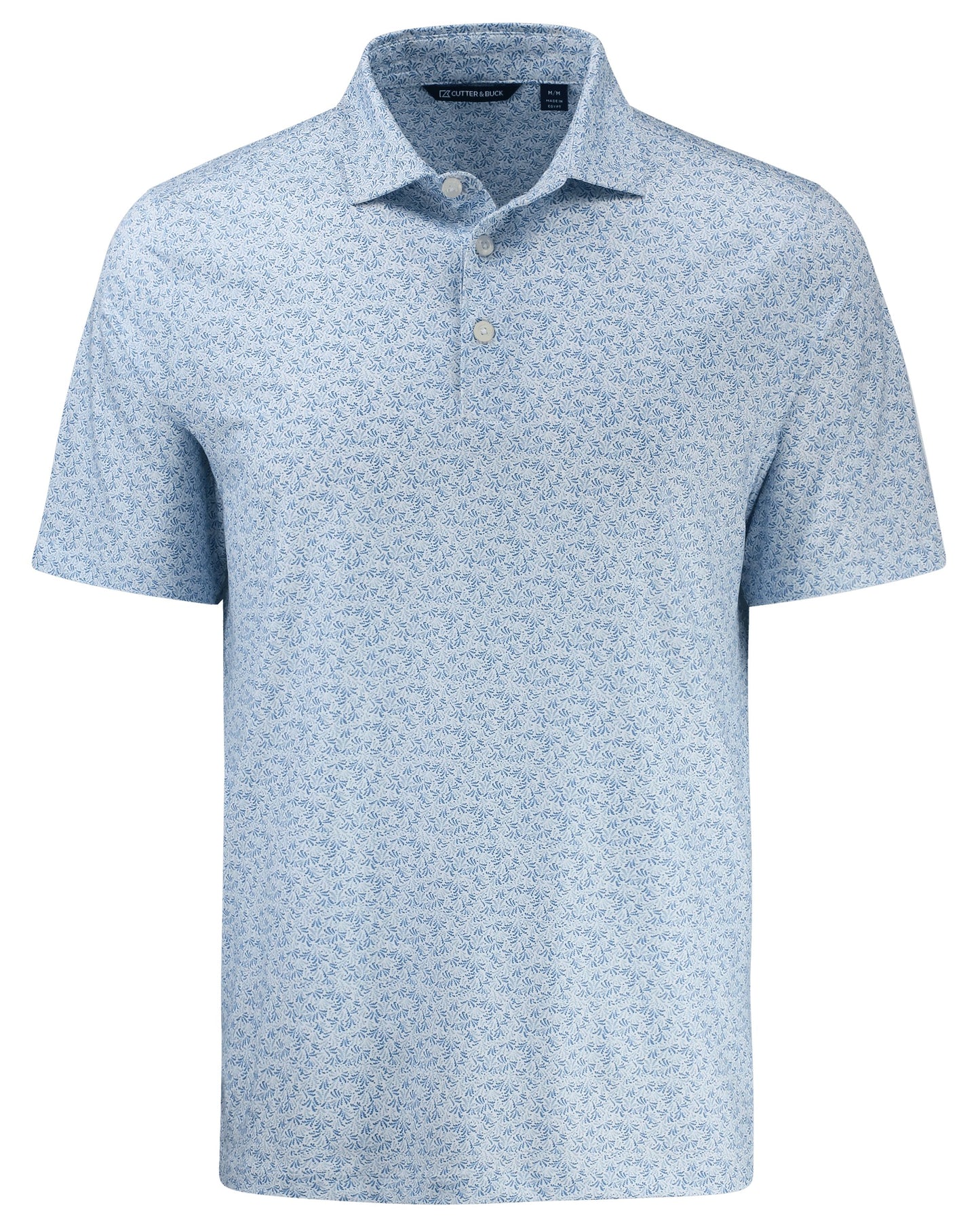 Cutter & Buck Pike Recycled Fern Print Mens Polo