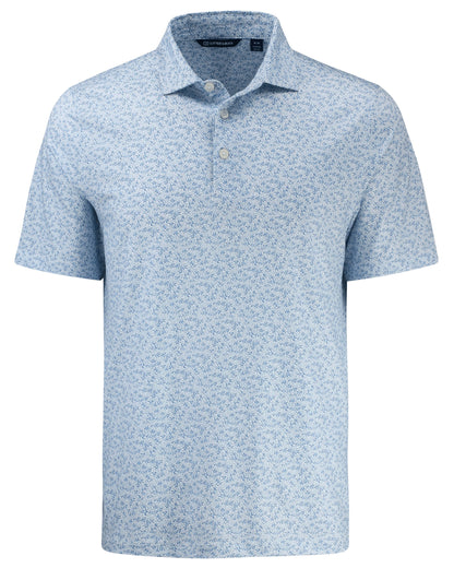 Cutter & Buck Pike Recycled Fern Print Mens Polo