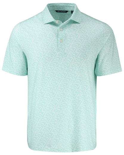 Cutter & Buck Pike Recycled Fern Print Mens Polo