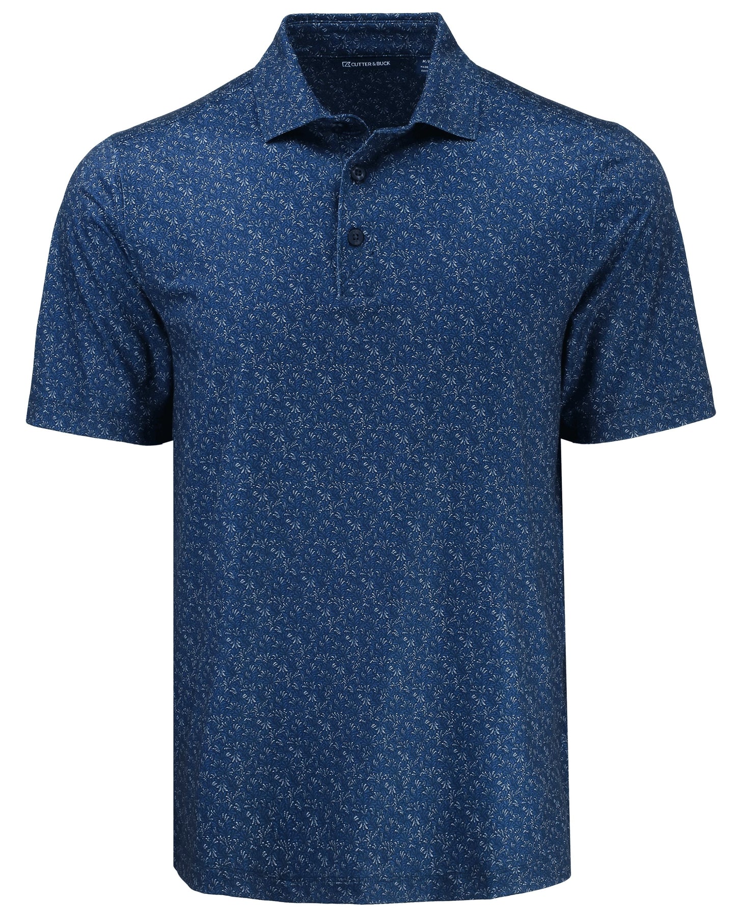 Cutter & Buck Pike Recycled Fern Print Mens Polo