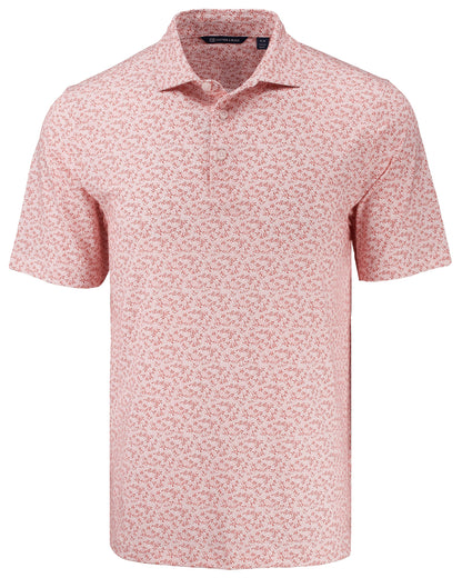 Cutter & Buck Pike Recycled Fern Print Mens Polo