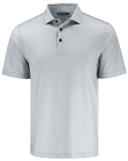 Cutter & Buck Pike Recycled Lattice Print Mens Polo
