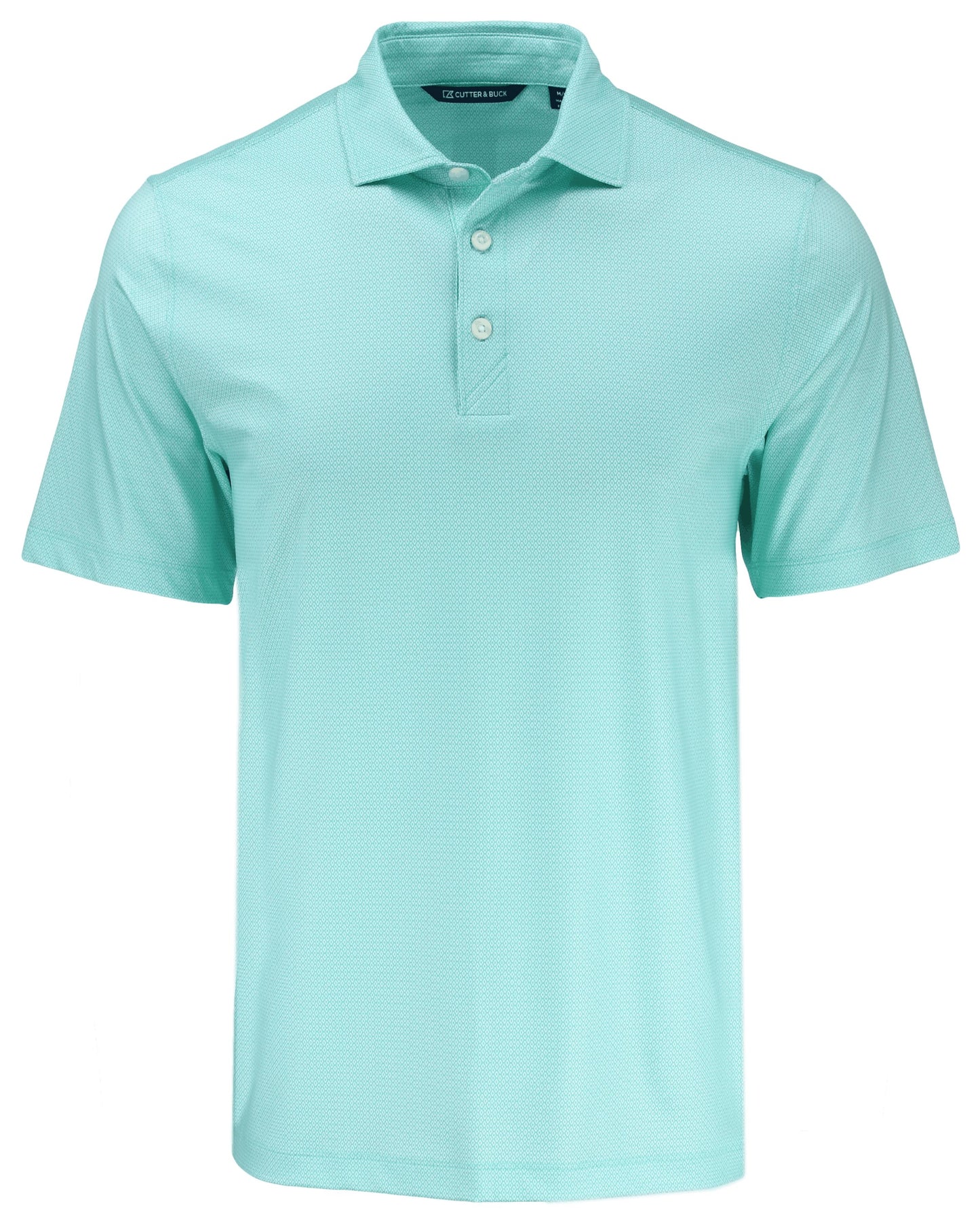 Cutter & Buck Pike Recycled Lattice Print Mens Polo