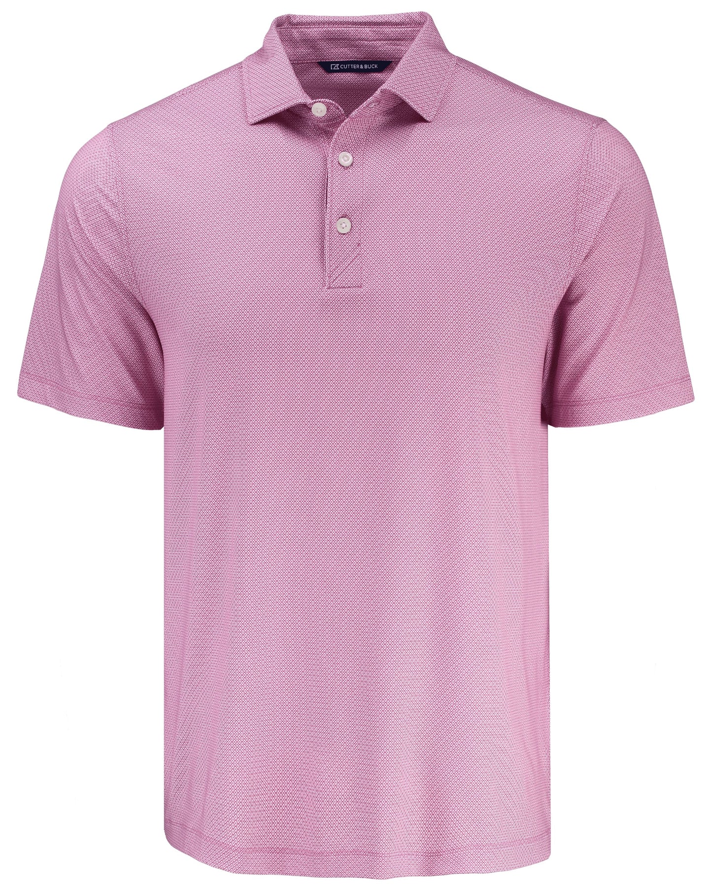 Cutter & Buck Pike Recycled Lattice Print Mens Polo