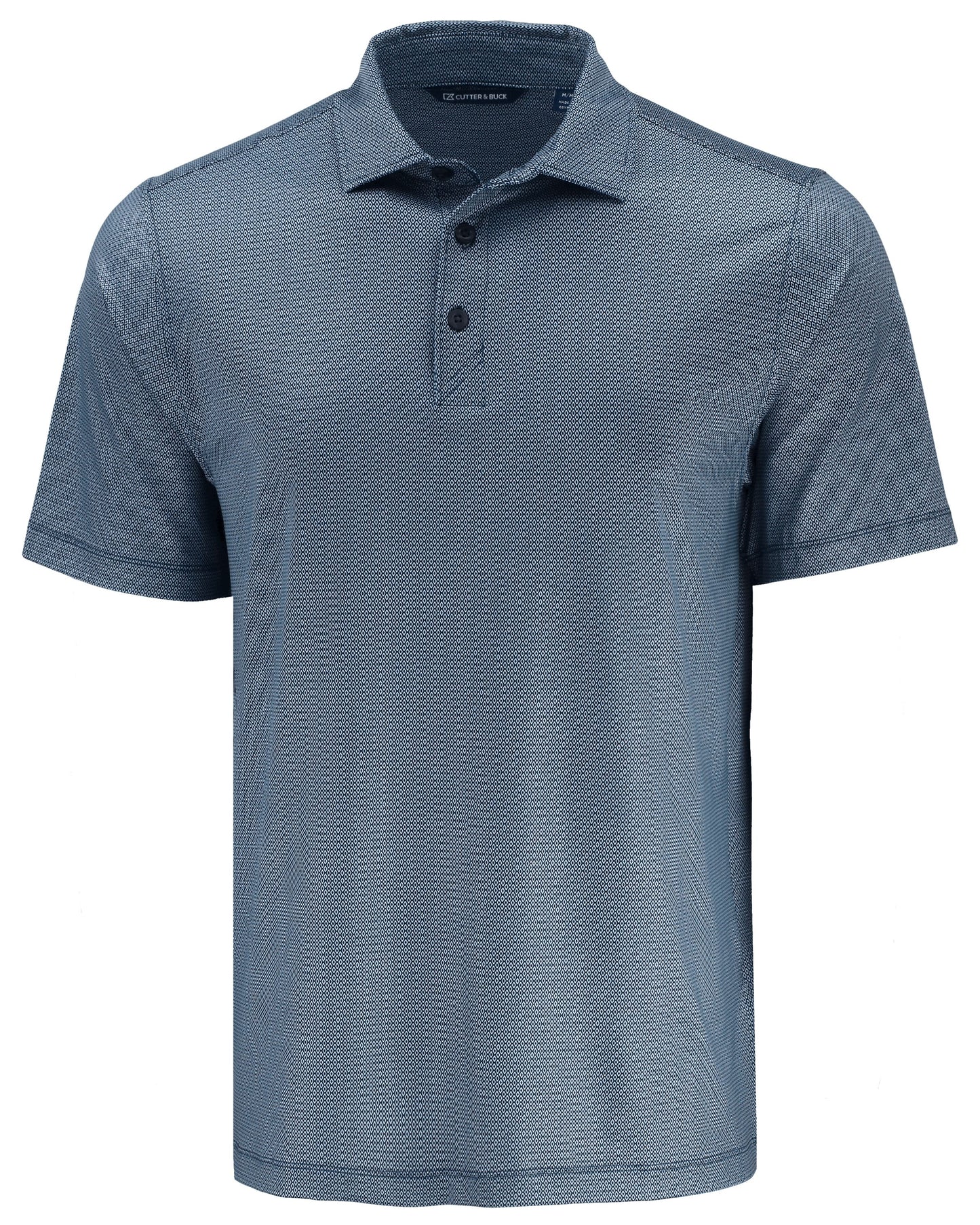 Cutter & Buck Pike Recycled Lattice Print Mens Polo