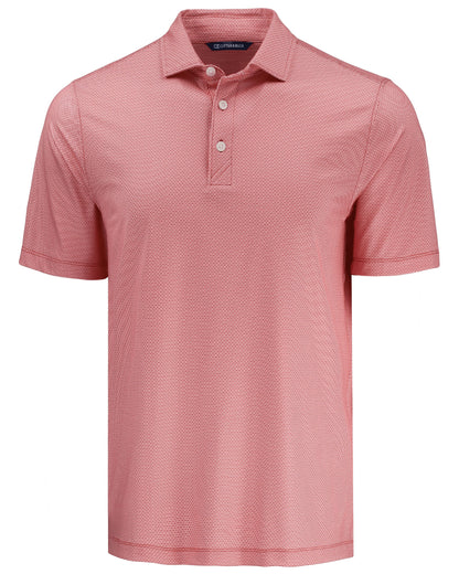 Cutter & Buck Pike Recycled Lattice Print Mens Polo