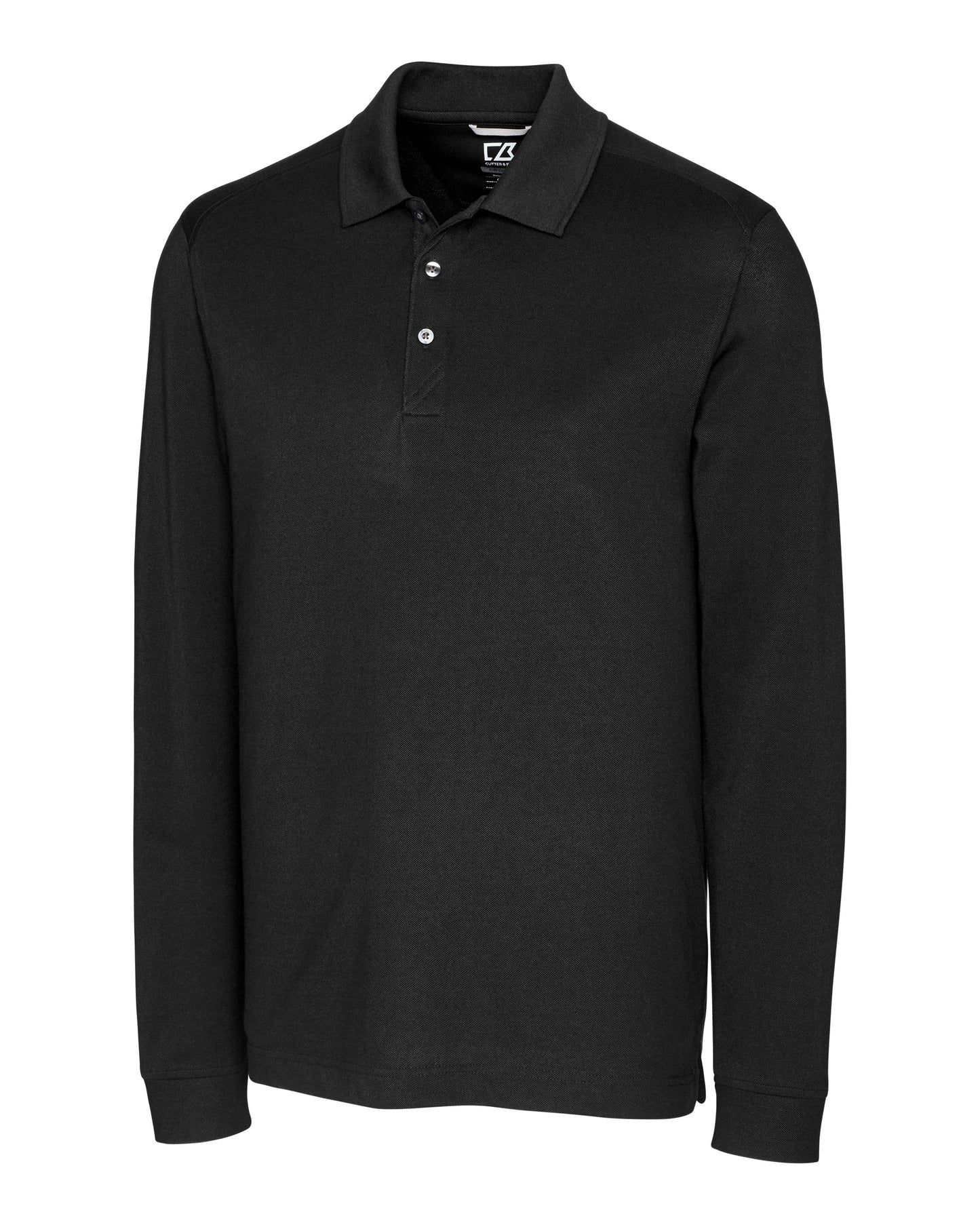 Cutter & Buck Advantage Epic Confidence Recycled Tri-Blend Pique Mens Long Sleeve Polo