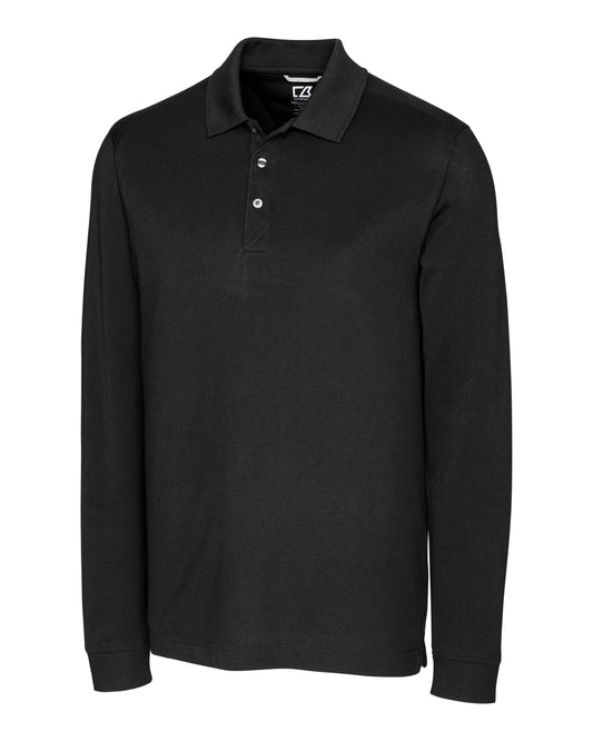 Cutter & Buck Advantage Epic Confidence Recycled Tri-Blend Pique Mens Long Sleeve Polo