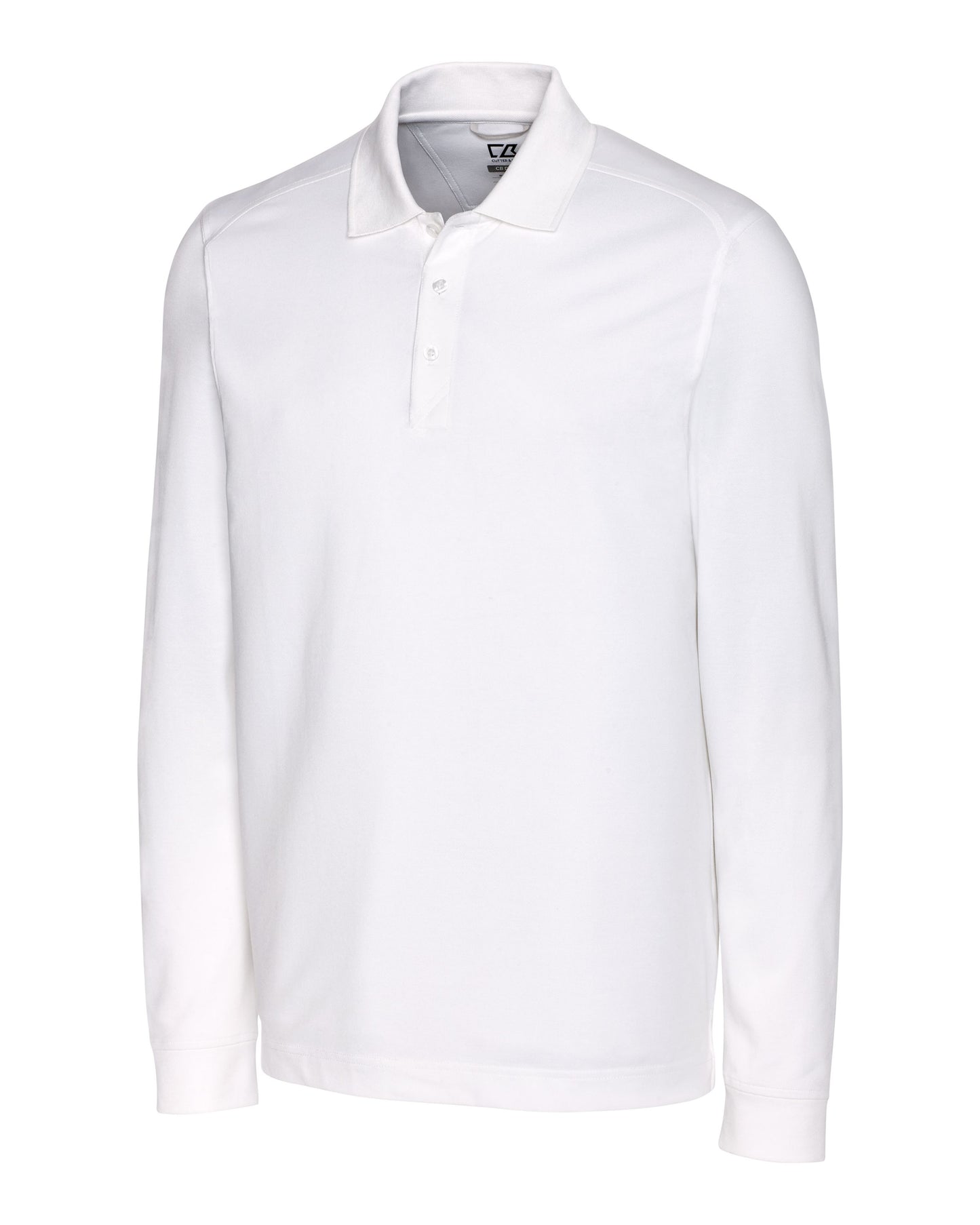 Cutter & Buck Advantage Epic Confidence Recycled Tri-Blend Pique Mens Long Sleeve Polo