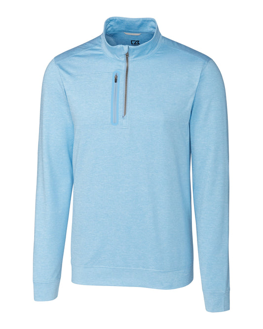Cutter & Buck Stealth Heathered Mens Quarter Zip