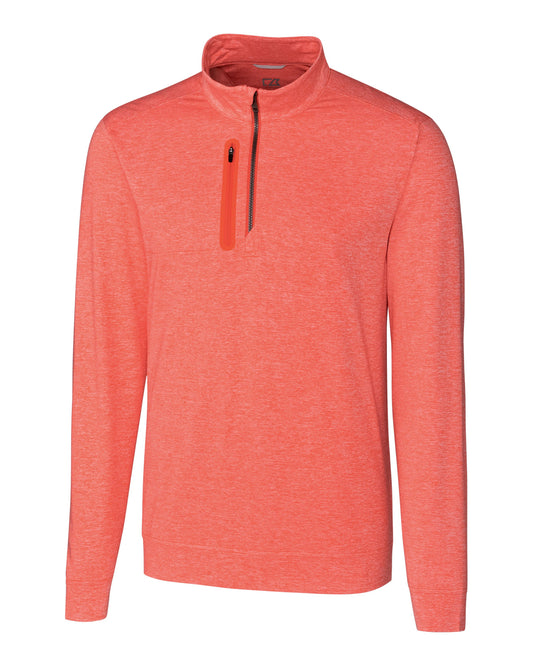 Cutter & Buck Stealth Heathered Mens Quarter Zip
