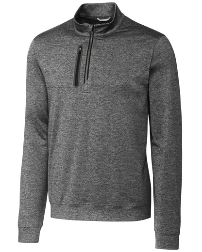 Cutter & Buck Stealth Heathered Mens Quarter Zip
