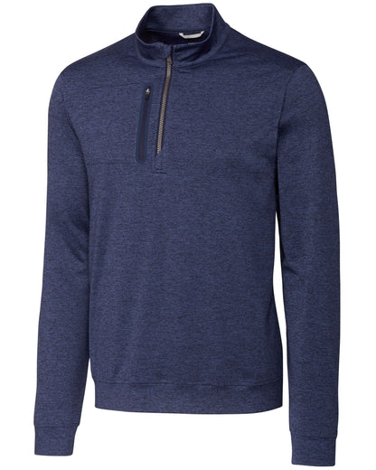 Cutter & Buck Stealth Heathered Mens Quarter Zip