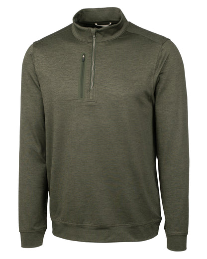 Cutter & Buck Stealth Heathered Mens Quarter Zip