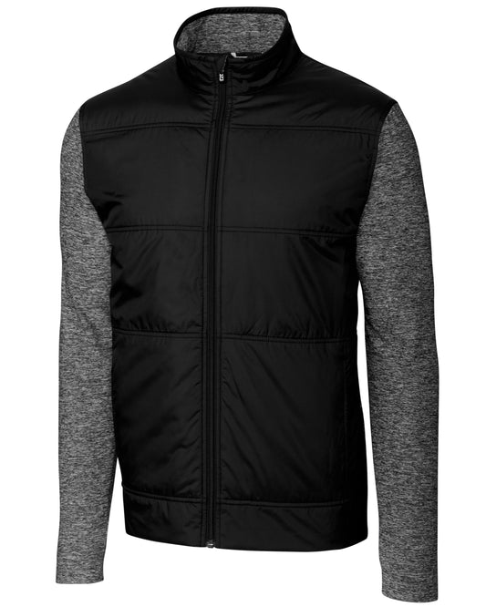 Cutter & Buck Stealth Recycled Hybrid Quilted Mens Windbreaker Jacket