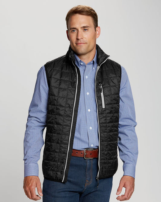 Cutter & Buck Rainier PrimaLoft® Mens Big and Tall Eco Insulated Full Zip Puffer Vest Big & Tall - BCO00019