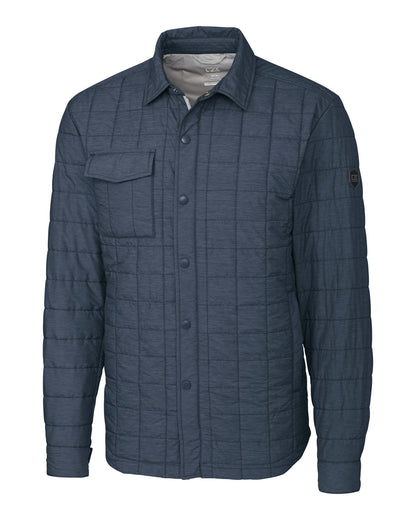 Cutter & Buck Rainier Recycled Insulated Puffer Mens Full Zip Shirt Jacket