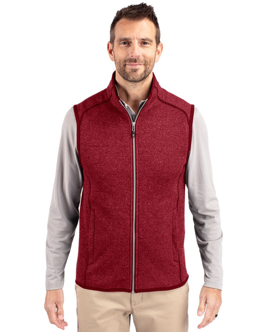Cutter & Buck Mainsail Sweater-Knit Mens Full Zip Vest - MCO00047