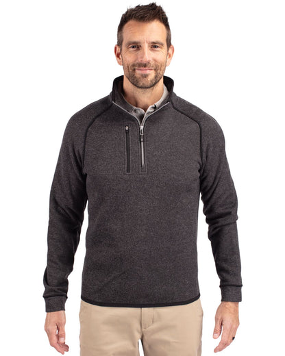 Cutter & Buck Mainsail Sweater-Knit Mens Big and Tall Half Zip Pullover Jacket Big & Tall - BCO00049