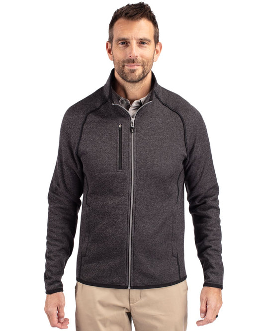 Cutter & Buck Mainsail Sweater-Knit Mens Big and Tall Full Zip Jacket Big & Tall - BCO00050