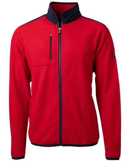 Cutter & Buck Cascade Epic Comfort Recycled Sherpa Fleece Mens Full Zip Jacket