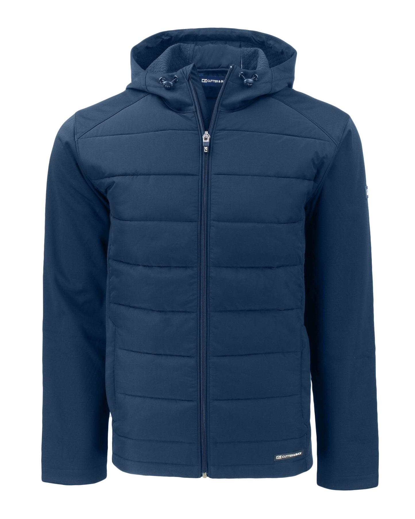Cutter & Buck Evoke Epic Versatility Recycled Hybrid Softshell Mens Full Zip Hooded Jacket