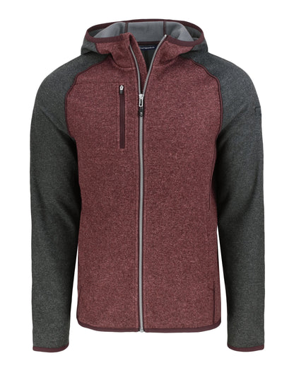 Cutter & Buck Mainsail Sweater-Knit Mens Full Zip Hooded Jacket
