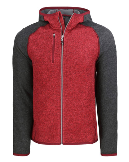 Cutter & Buck Mainsail Sweater-Knit Mens Full Zip Hooded Jacket
