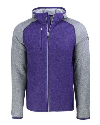 Cutter & Buck Mainsail Sweater-Knit Mens Full Zip Hooded Jacket