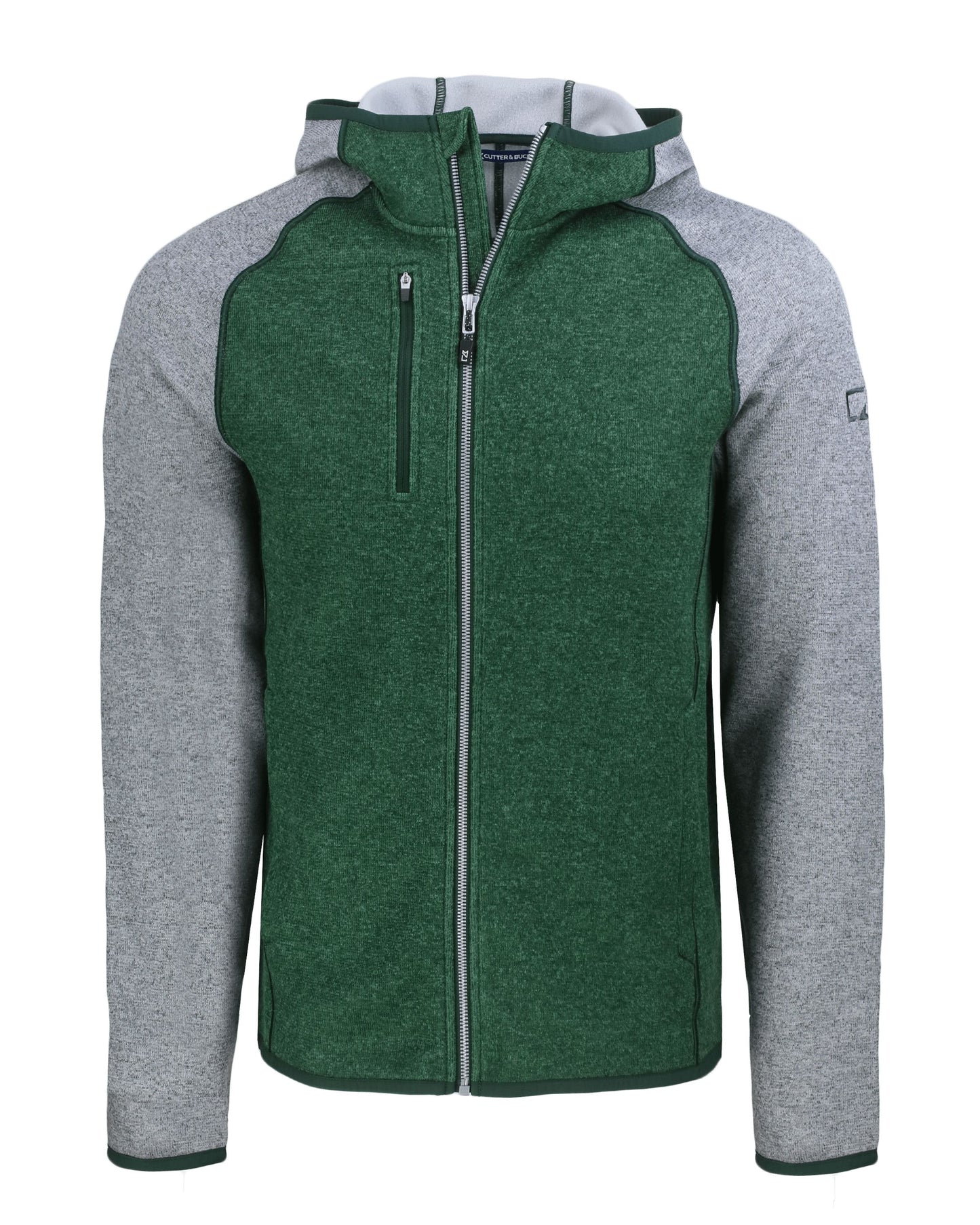 Cutter & Buck Mainsail Sweater-Knit Mens Full Zip Hooded Jacket