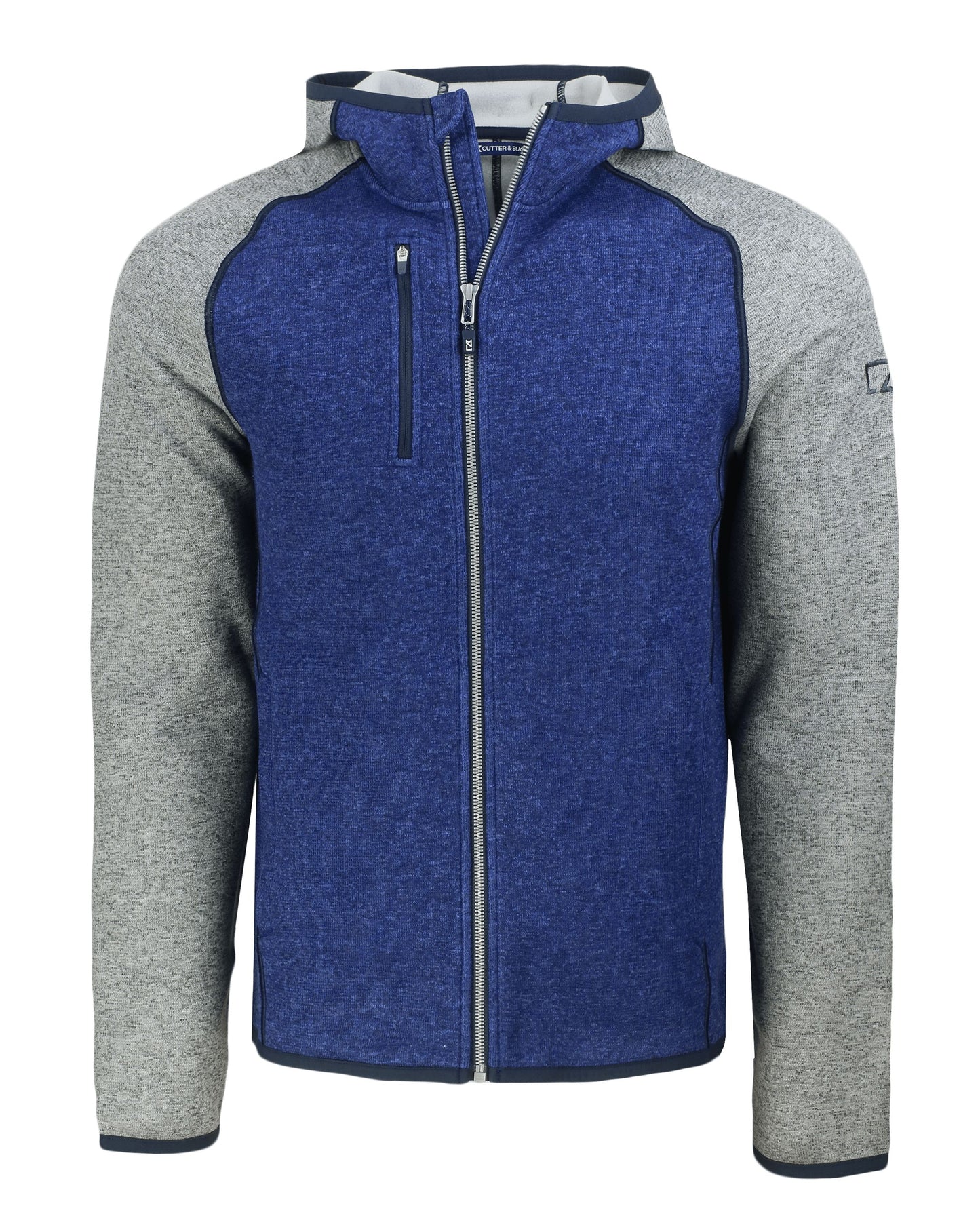 Cutter & Buck Mainsail Sweater-Knit Mens Full Zip Hooded Jacket