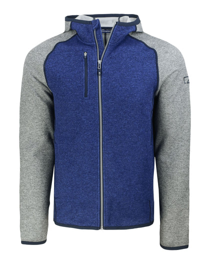 Cutter & Buck Mainsail Sweater-Knit Mens Full Zip Hooded Jacket